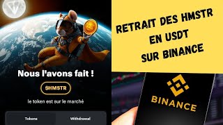 HAMSTER KOMBAT  comment retirer ces HMSTR sur binance en USDT [upl. by Pudens]