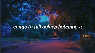 songs to fall asleep listening to an acoustic playlist [upl. by Orth833]