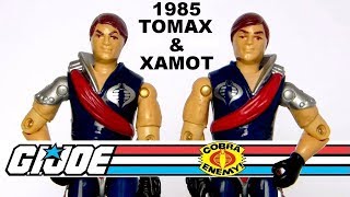 1985 Tomax amp Xamot Cobra Crimson Guard Commanders GI Joe review [upl. by Aihsi]