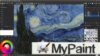 MyPaint 200  Shockingly Awesome Free Painting App [upl. by Byran]