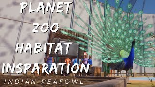 Indian Peafowl Habitat Build  Planet Zoo Park Ideas [upl. by Nyl]