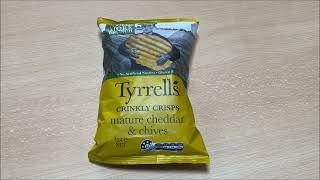 Tyrrells Chedder and Chives Crinkly Crisps Best Price Perth [upl. by Nirrol488]