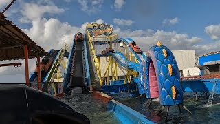 Aqua Valley Owen Curry onride Currys Fun Park Portrush August 2024 [upl. by Dickie]