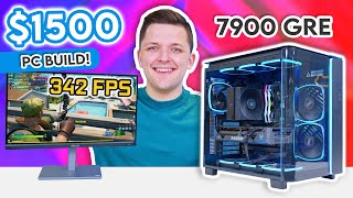 Best 1500 Gaming PC Build 2024 👑 ft RX 7900 GRE amp Ryzen 7600X w Benchmarks [upl. by Nyltiac411]