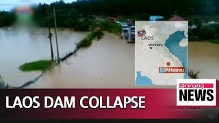 Hundreds reported missing several dead in Laos following hydropower dam collapse [upl. by Fevre]