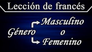 Aprender francés  Lección 7  El género de los sustantivos [upl. by Bevin]