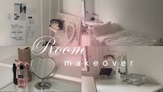 university move in vlog ୨୧ minimalistic  pinterest inspired ikea aesthetic wall  desk decor [upl. by Newbold713]