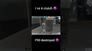 1vs4 clutch freefire garenafreefire howtohandle1vs4situationinfreef [upl. by Sillek944]