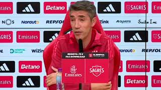 Conferência de imprensa de Bruno Lage Benfica vs Santa Clara  Taça da liga [upl. by Sharon14]