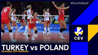 Turkey vs Poland I EuroVolleyW 2019  Semi Final I FULL MATCH [upl. by Sage895]