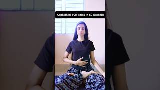 Kapalbhati 100 times in 60 seconds [upl. by Sowell]