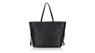 Louis Vuitton Monogram Empreinte Giant Neverfull MM Noir [upl. by Aney191]