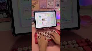 iPad digital journal😍 ASMR keyboard  goodnotes digital planner [upl. by Olim]