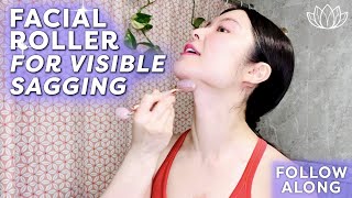 FACIAL ROLLER MASSAGE FOR VISIBLE SAGGING amp LOSS OF ELASTICITY  FOLLOW ALONG ♡ Lémore ♡ [upl. by Chandos447]