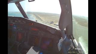 LCLK Larnaca  ILS22 Approach amp Landing  Flaps 40  Boeing 737  800 [upl. by Sokin]