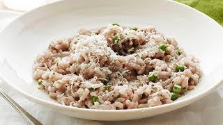 Giada De Laurentiis Makes Red Wine Risotto with Peas  Food Network [upl. by Amyaj]