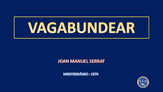 Joan Manuel Serrat  Vagabundear karaoke [upl. by Niamreg]