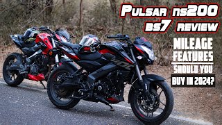 2024 Pulsar Ns200 Bs7 Full Ride Review  Still Better Than Mt15 Duke 200 Apache [upl. by Yreved141]