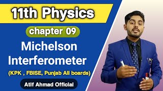 michelson interferometer class 11  11th physics  kpk federal balochistan sindh punjab board [upl. by Onder]