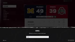 Ohio State vs Michigan Week 13 Szn 3 [upl. by Hiltner]