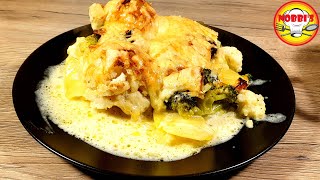 Kartoffel Blumenkohl Brokkoli Gratin mit leckerer Sauce [upl. by Shir]