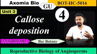 Callose deposition Microsporogenesis Reproductive biology 5th sem Bot Bsc botanyGU Axomia Bio [upl. by Jennifer]