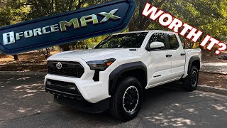 2024 TACOMA iForce MAX REVIEW Why this hybrid isnt made for gas mileage [upl. by Ahsiam]