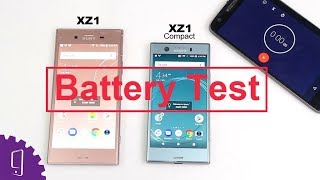 Sony Xperia XZ1 Compact and Sony Xperia XZ1 Battery Comparison  Charging Speed  Battery Drain Test [upl. by Pliam]