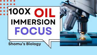 Microscope adjustment for oil immersion  How to use oil immersion objective lens [upl. by Orlene]