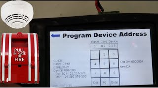 How to programming device address siga HDT Edwards est3 fire alarm system firealarmsystem [upl. by Friend556]