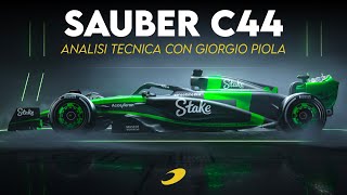 SAUBER C44 la NUOVA ERA inizia col PULL ROD  con Giorgio Piola [upl. by Odrautse811]