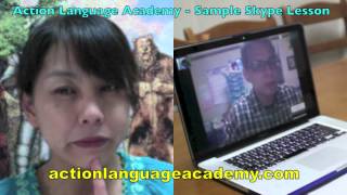 Skype Lesson with Victor  The Action Teacher [upl. by Aicnilav367]