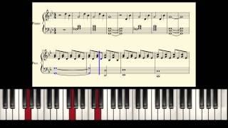 David Guetta featuring Sia  The Whisperer Piano tutorial instrumental [upl. by Aikenat603]