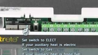 Filtrete 3M50 How to set the thermostat to work with heat pump systems [upl. by Rettig395]