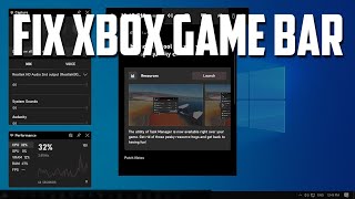 How To Fix Xbox Game Bar Not WorkingNot Opening in Windows 10 [upl. by Tish]