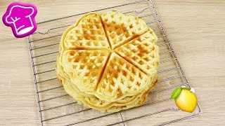 Super einfaches WAFFEL REZEPT mit Quark amp Zitrone  Total lecker amp super fluffig [upl. by Atlee]