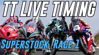 Isle Of Man TT Race Day 4 Superstock Race Live Timing [upl. by Trip301]