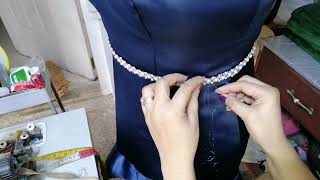 TIPS ON HOW TO DECORATE THE DRESS PROFESSIONALLY NOT THIGHT NOT LOOSE BUT PERFECT [upl. by Golter361]