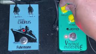 Fuhrmann Vintage Chorus  Joyo Vintage Overdrive [upl. by Aylat]