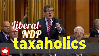 LiberalNDP taxaholics are again digging deeper into the pockets of Canadian taxpayers [upl. by Alegnaed751]