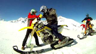 Smotard Moto  Cingoli 120 kmh Sulla Neve [upl. by Yank]