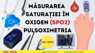 Măsurarea saturației în oxigen SpO2  Tehnica [upl. by Finny]