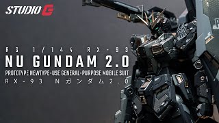 CUSTOM BUILD GUNPLA  RG NU GUNDAM 20 [upl. by Verner]