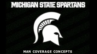 Michigan State Defensive Back Drills for Man Coverage [upl. by Ennairac831]