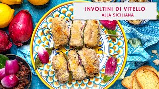 Involtini di vitello alla siciliana facili veloci e saporiti [upl. by Millard]