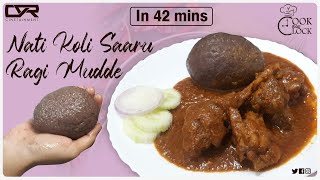 Nati Koli Saaru  Ragi Mudde  ನಾಟಿ ಕೋಳಿ ಮುದ್ದೆ ಸಾರು ಉಂಡಂಗಾಗದೆ Karnataka Special NonVeg Combo Meal [upl. by Gentille757]