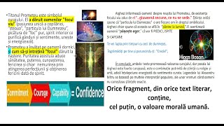 PROMETEU Mitru și Arghezi Curajul ca valoare morală comună pentru asocierea a două texte literare [upl. by Leira]