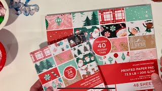 New🎄Journals  JOANN Haul Christmas Scrapbook Paper Mini Card kits amp More 🎄😍🎅🏼 [upl. by Hamilah]