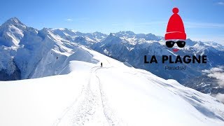 La Plagne Off Piste Guide North Face Grande Rochette amp Glacier de Bellecôte 4K [upl. by Haduhey]