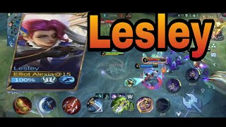 Learn to play with skill hero Lesley  mobile legends [upl. by Ailongam991]